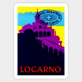 1934 Locarno Switzerland Sticker